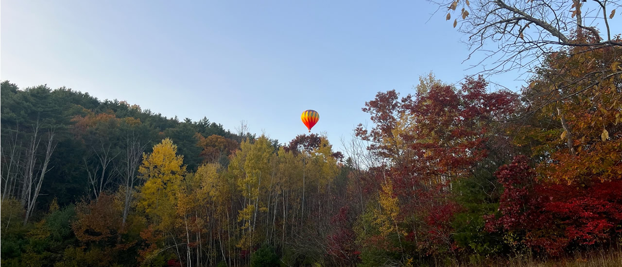 view hot air ballon