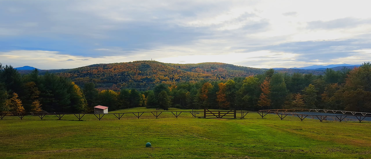 view of two vermont mountains